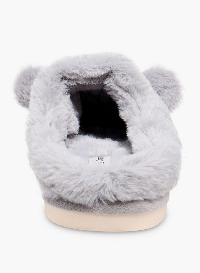 Le Confort Faux Fur Textured Bedroom Mules - Image 4